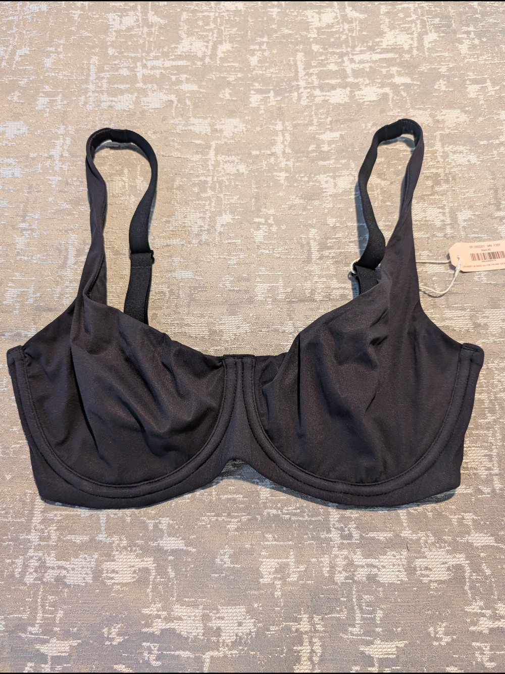 DOBREVA Black Underwire Bra Everyday Support Bra